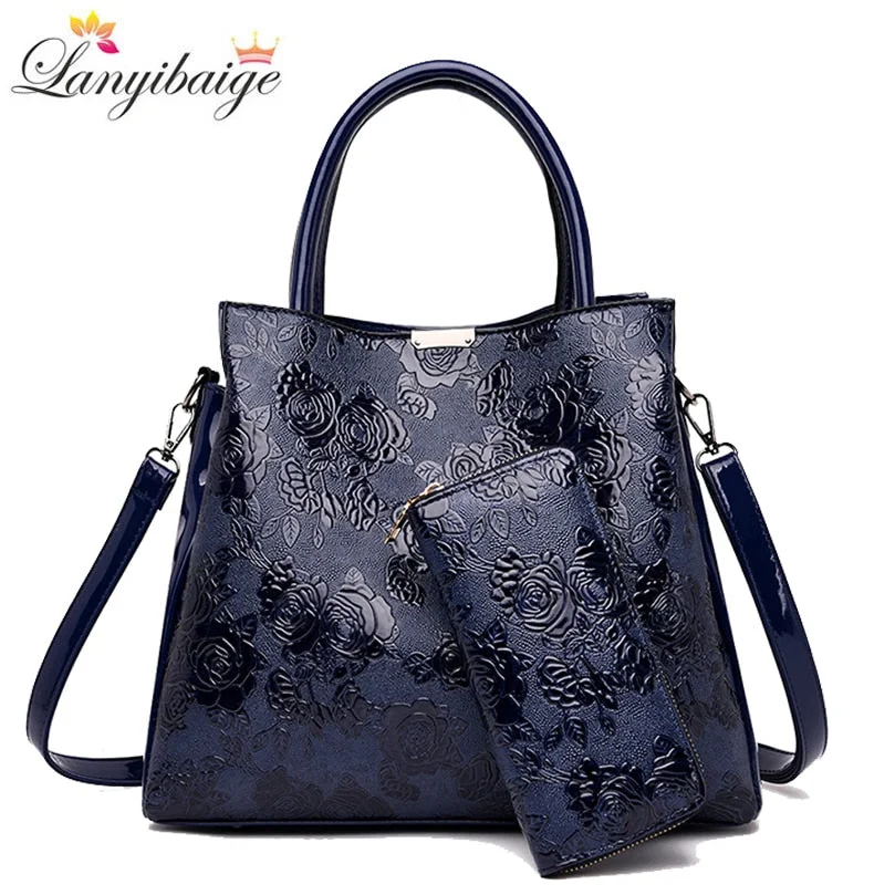 2022 New Brand Luxury Handbags Women Bags Designer Rose Print Tote Bag Fashion Shoulder Crossbody Bags for Women Travel Handbag