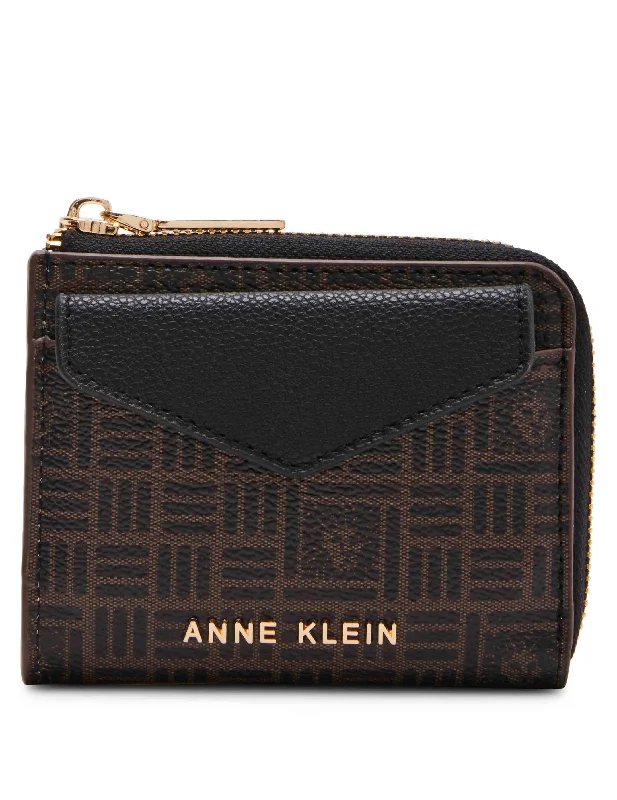 AK Envelope Flap Curved Wallet In Tile Lion Logo