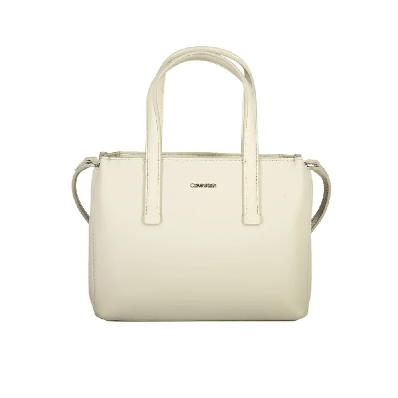 Calvin Klein Beige Polyester Handbag