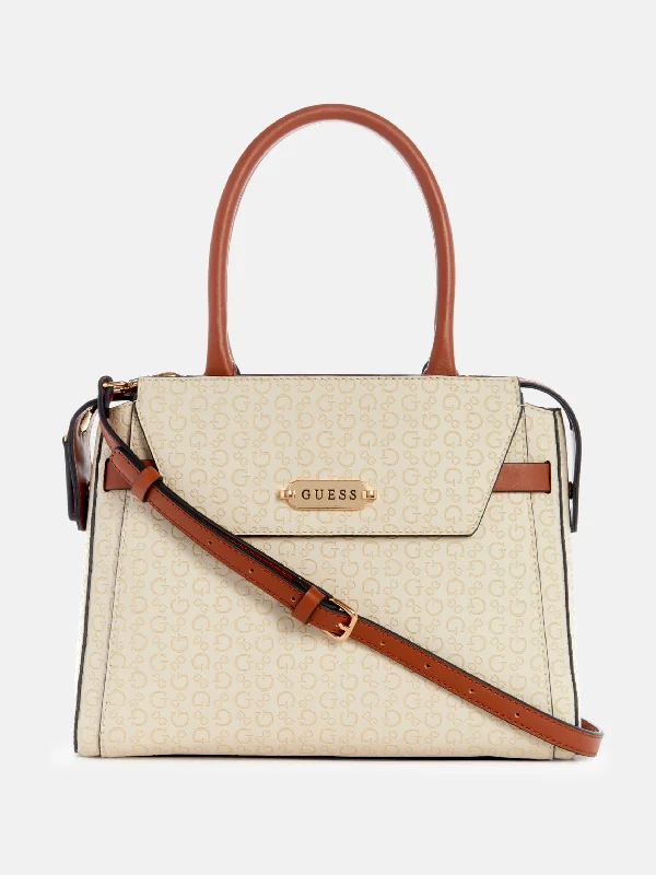 Cassey Debossed Logo Satchel