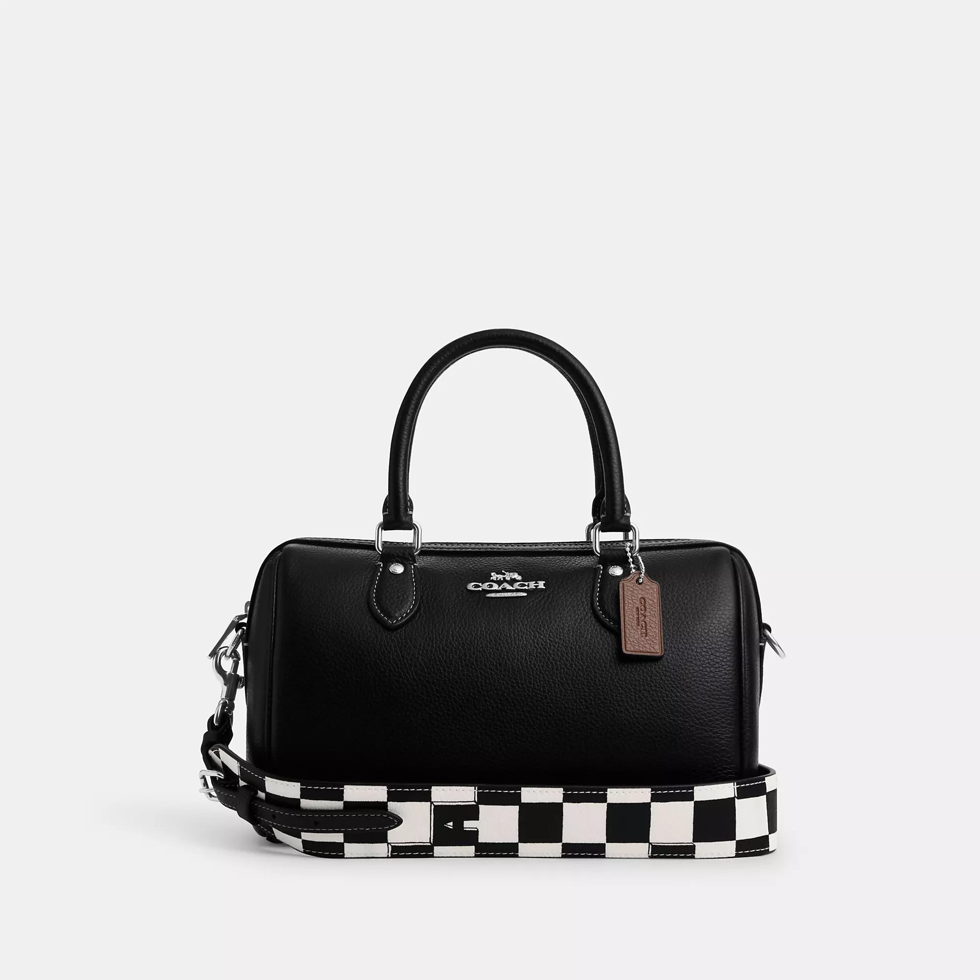 Coach Outlet Rowan Satchel With Checkerboard Print