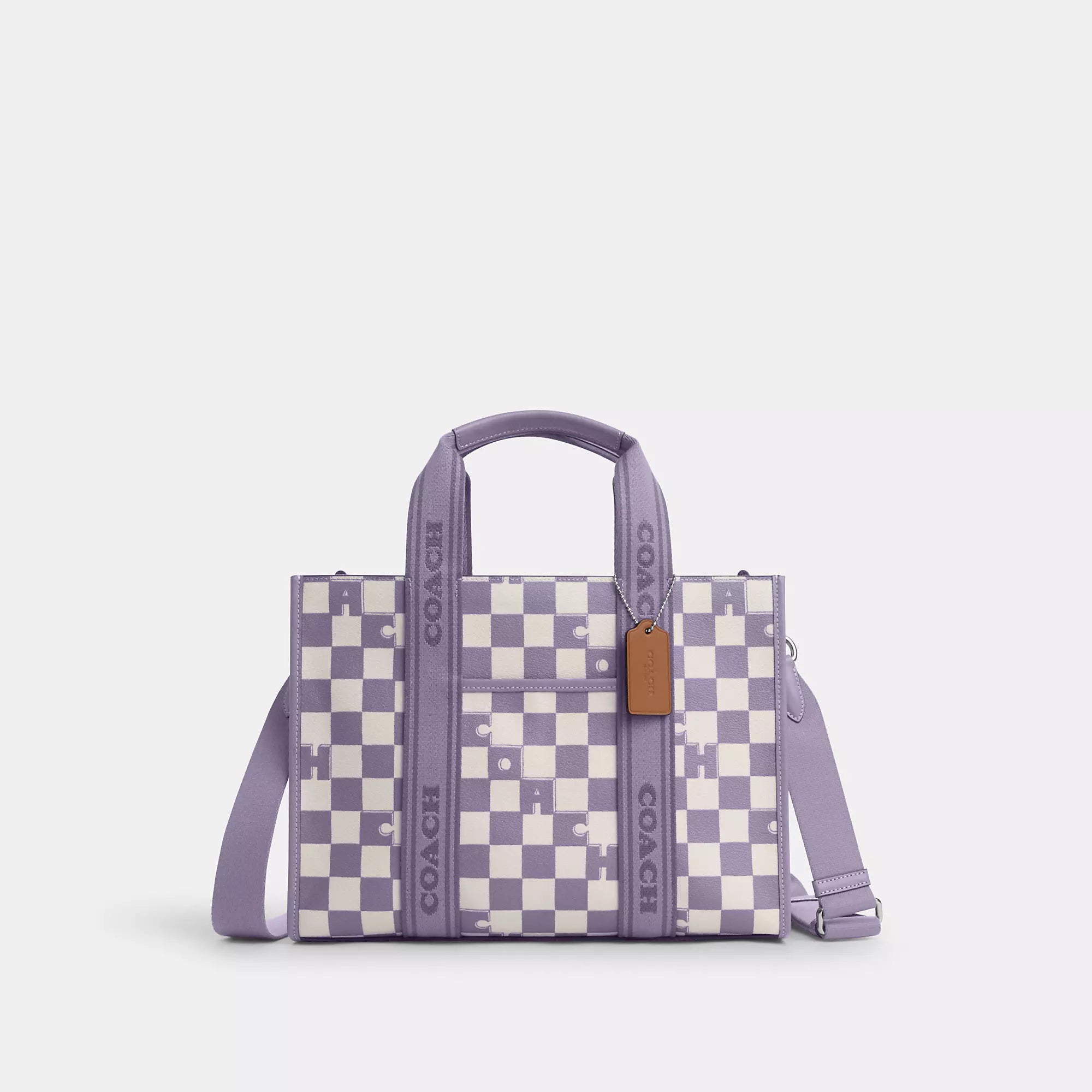 Coach Outlet Smith Tote With Checkerboard Print