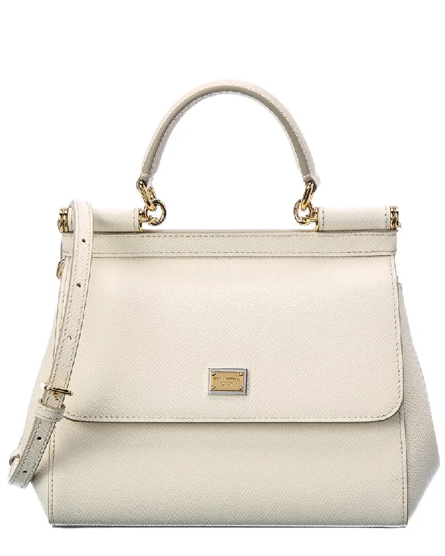 Dolce & Gabbana Sicily Small Leather Satchel