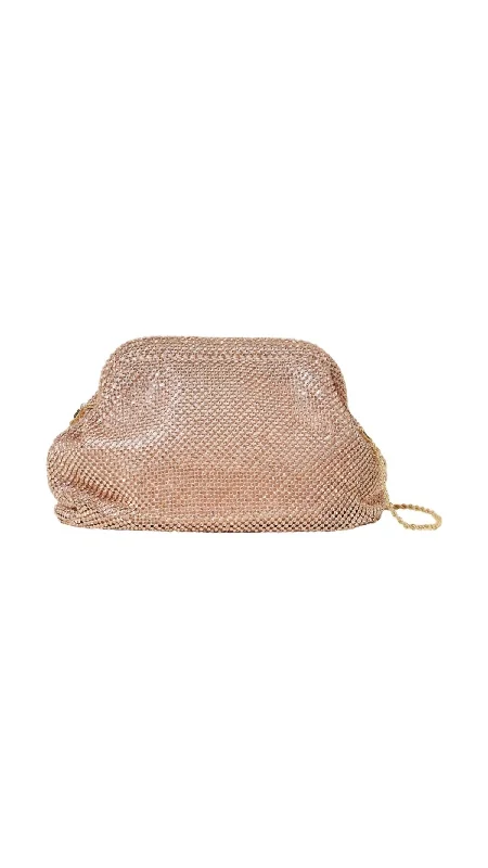 Doreen Frame Pouch In Rose Peach