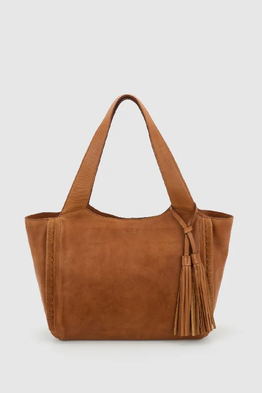 Mila Leather Tote Bag