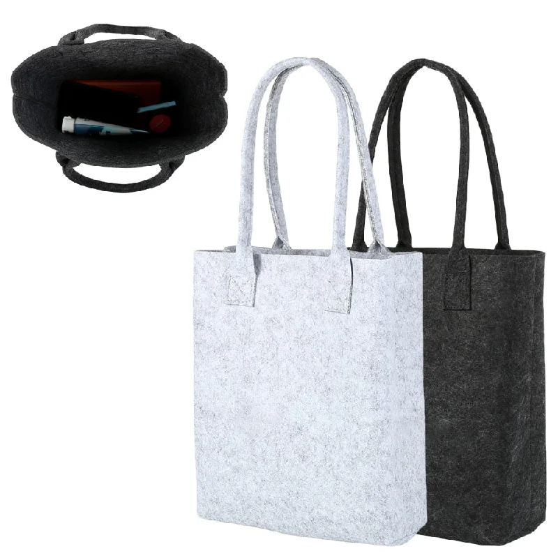 Felt Shopping Bag New Fashion Woman Handbag Shoulder Storage Hand Bags Black Gray Eco Friendly Ladies Purse Pouch Totes Bag