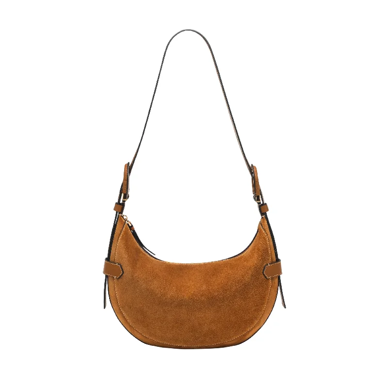 Fossil Women's Harwell Italian Cowhide Suede Hobo