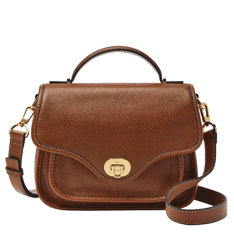 Fossil Women's Heritage Leather Top Handle Crossbody