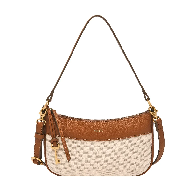 Fossil Women's Skylar Cotton and Linen Baguette