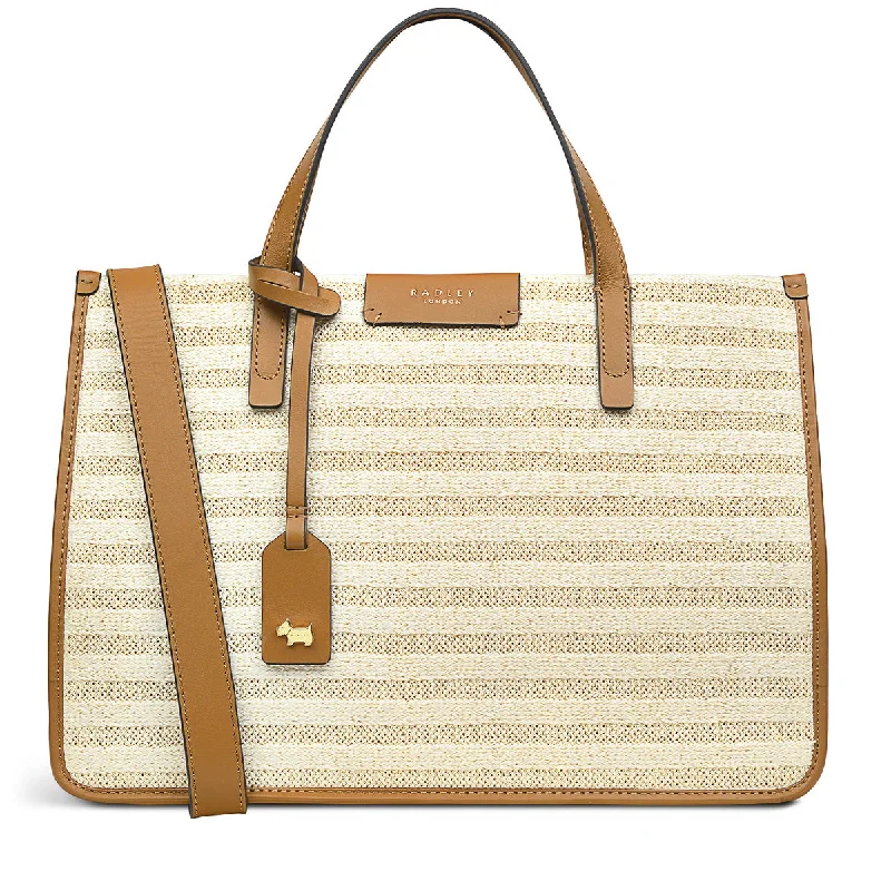 Frith Street Straw -Medium Open Top Satchel