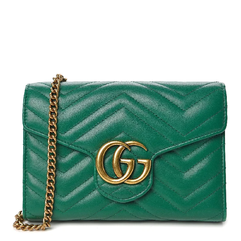 Gucci Gg Marmont Mini Matelasse Leather Top Hand Bag