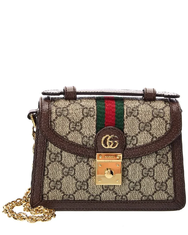 Gucci Ophidia Mini GG Supreme Canvas & Leather Shoulder Bag