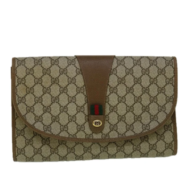 Gucci Sherry  Canvas Clutch Bag (Pre-Owned)