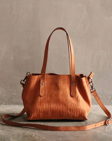 Handmade Brown LEATHER WOMEN Handbag Tote Purse Shoulder Bag FOR WOMEN