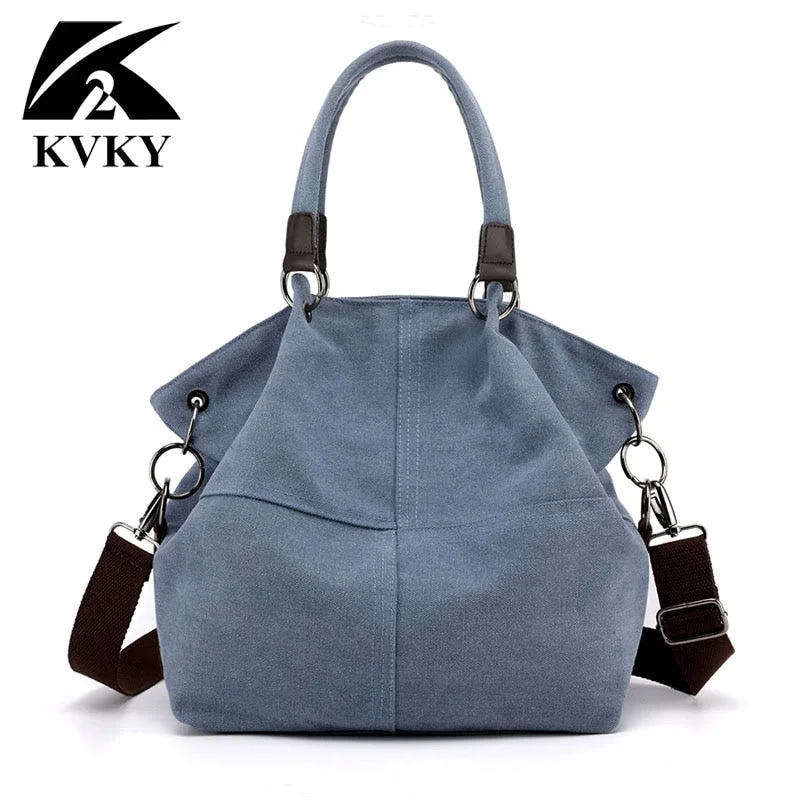 High Quality Canvas Women Handbag Casual Large Capacity Hobos Bag Hot Sell Female Totes Bolsas Trapeze Ruched Solid Shoulder Bag