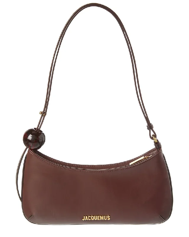 Jacquemus Le Bisou Perle Leather Hobo Bag