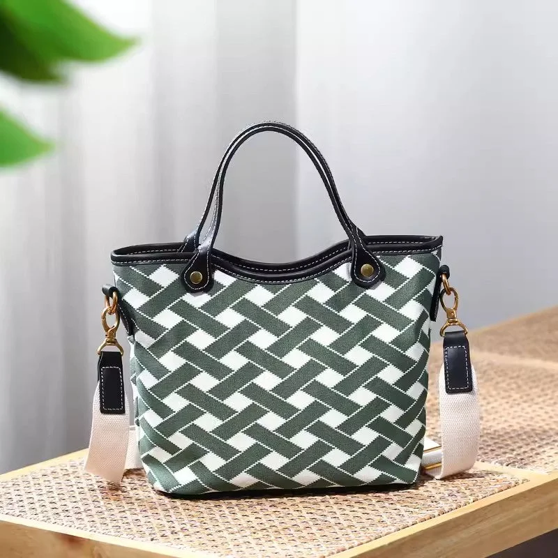 Ladies Small Canvas Tote Bag Crossbody Canvas Bags For Women