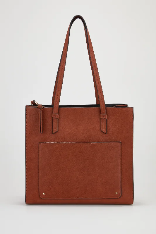 Triple Compartment Tote Bag