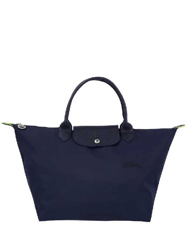 Longchamp Le Pliage Green Canvas Shoulder Bag