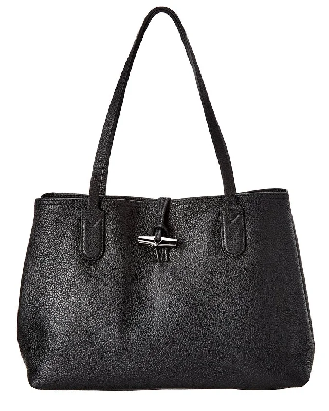 Longchamp Roseau Medium Leather Tote