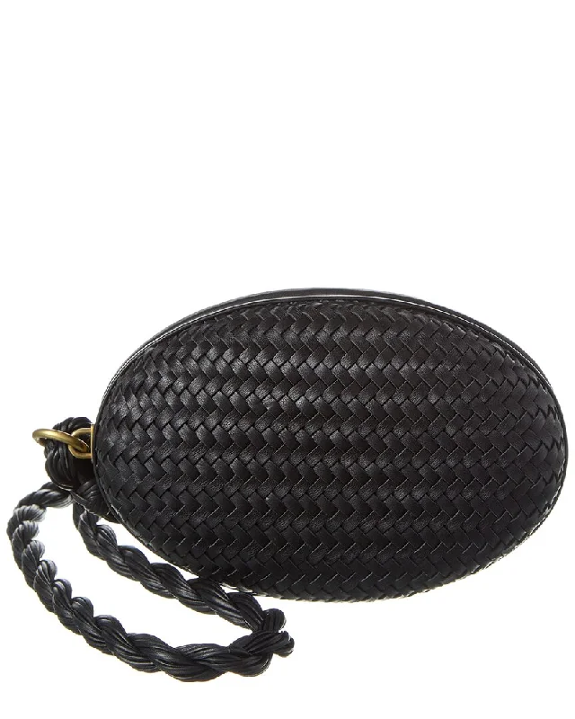 Michael Kors Woven Leather Minaudiere