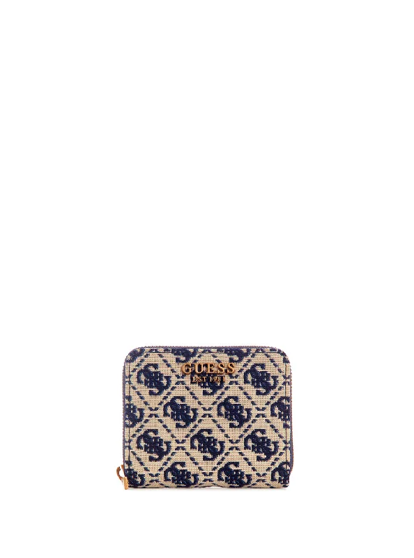 Navy Logo Izzy Small Wallet