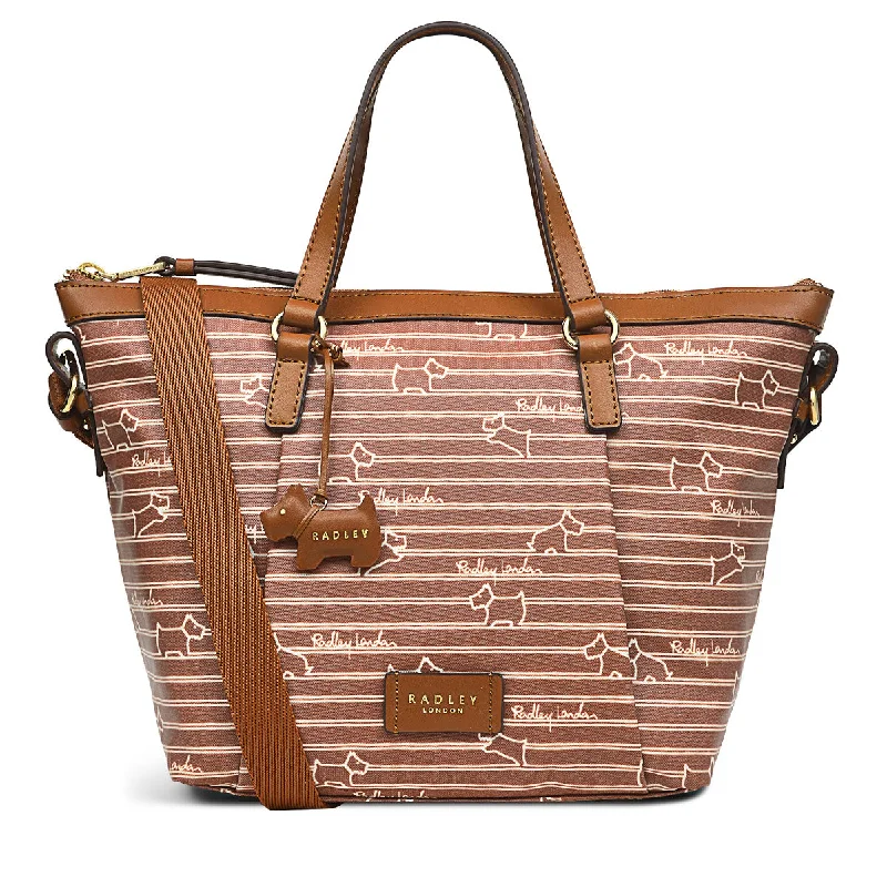 Radley Stripe Responsible - Small Ziptop Satchel