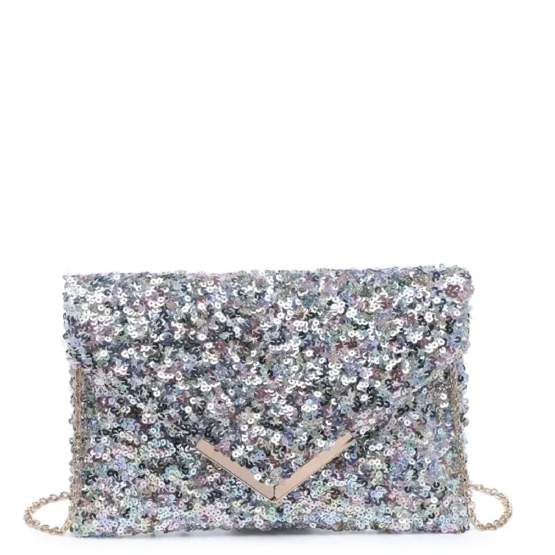 Rizza Sequin Clutch Bag in Multi