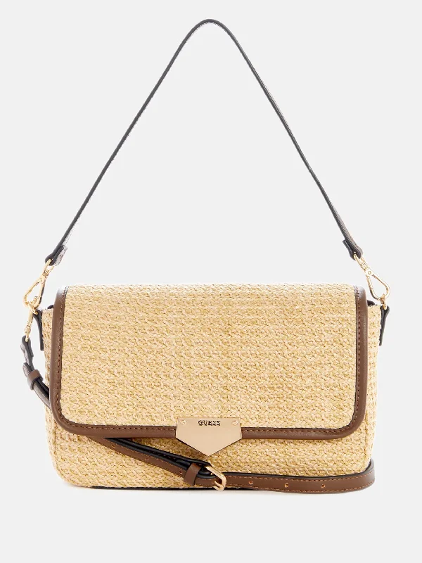 Rori Medium Woven Shoulder Bag