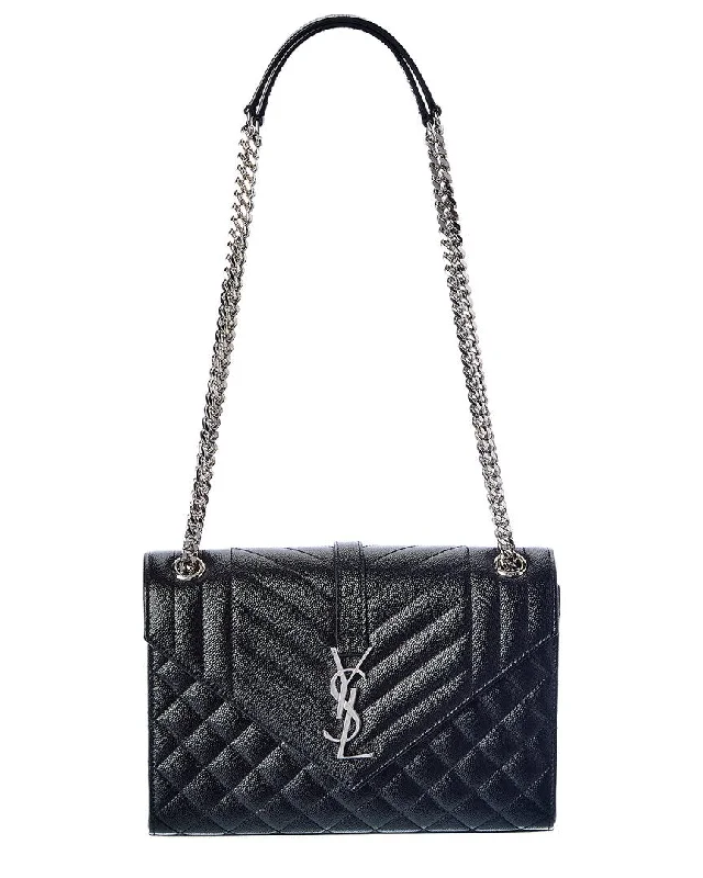 Saint Laurent Envelope Medium Leather Crossbody