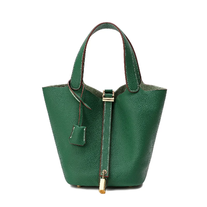 Tiffany & Fred Full-grain Leather Top-Handle Bag