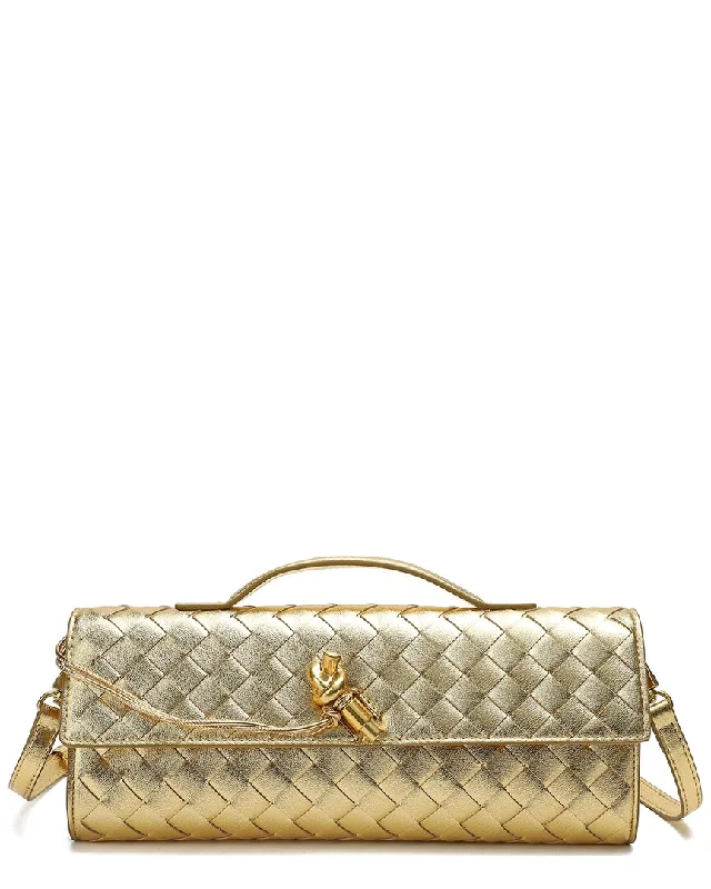 Tiffany & Fred Paris Woven Leather Clutch