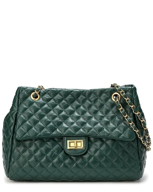 Tiffany & Fred Quilted Leather Tote