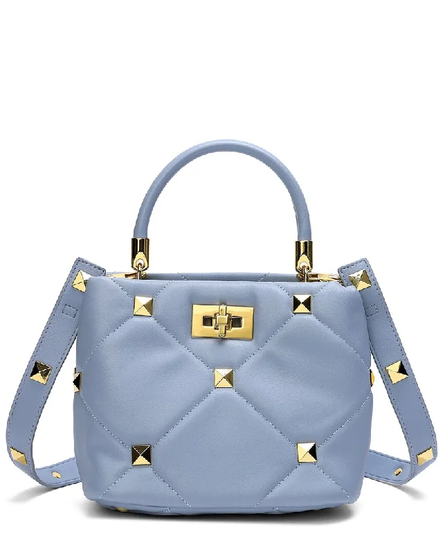 Tiffany & Fred Quilted & Studded Leather Satchel