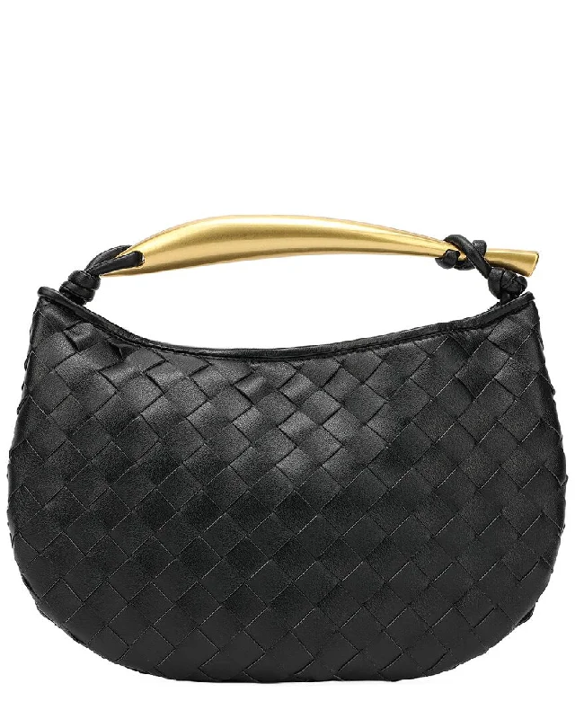 Tiffany & Fred Woven Leather Top Handle Clutch