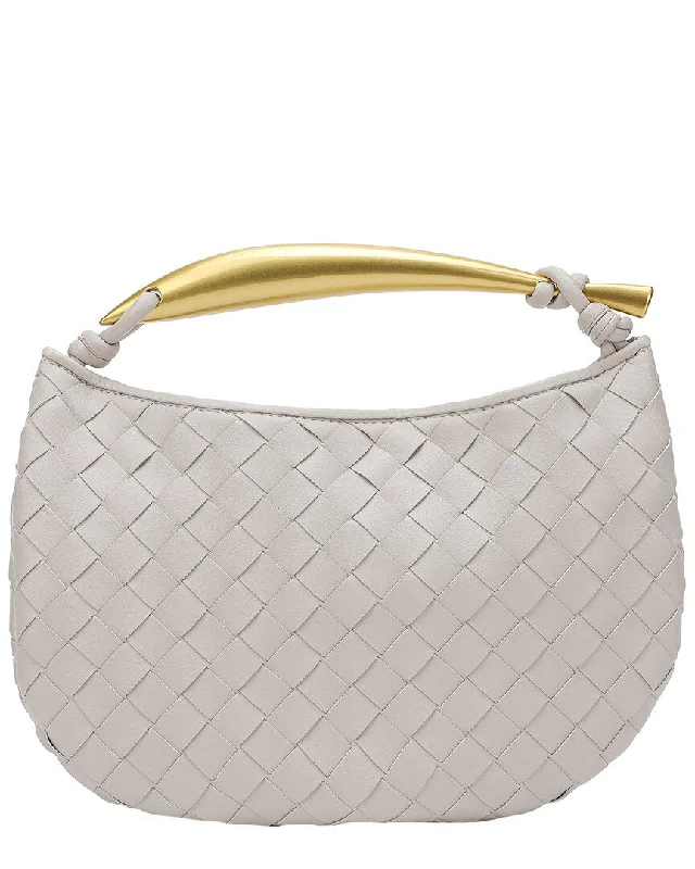 Tiffany & Fred Woven Leather Top Handle Clutch