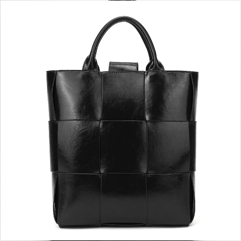 Tiffany & Fred  Woven Leather Top-handle Tote bag