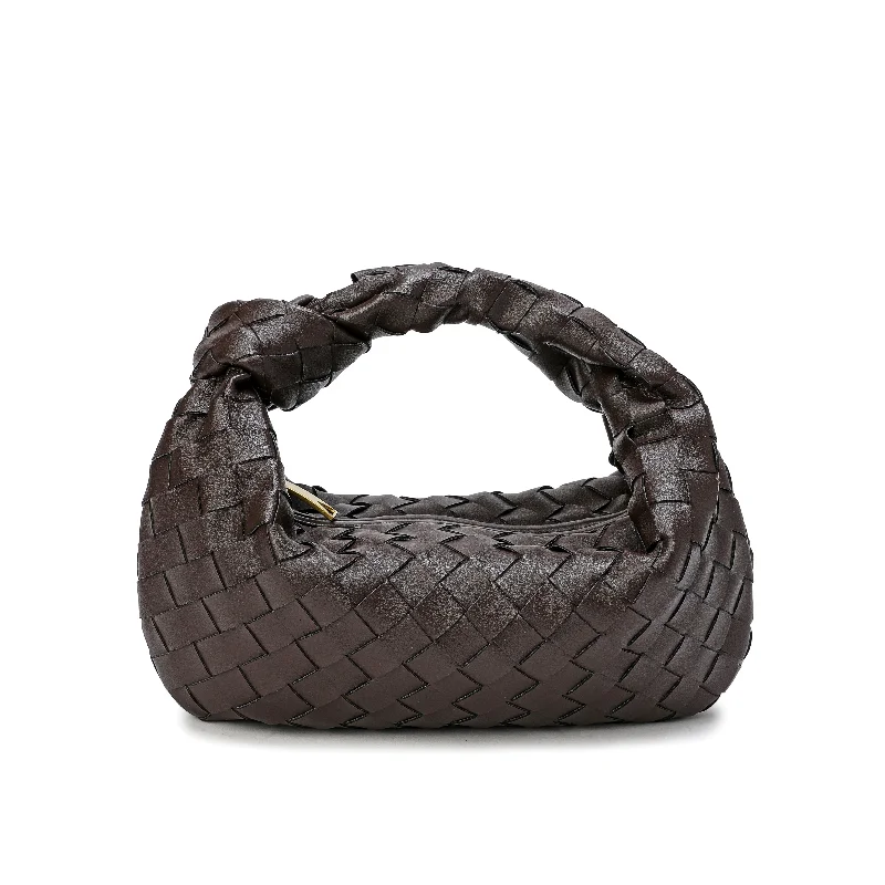 Tiffany & Fred Woven Sheepskin Knot Pouch Bag