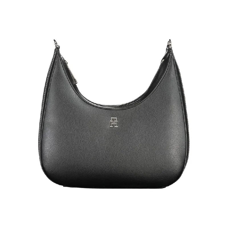 Tommy Hilfiger Black Polyester Handbag