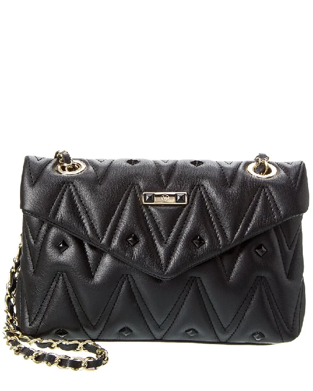 Valentino by Mario Valentino Camille Diamond Leather Shoulder Bag