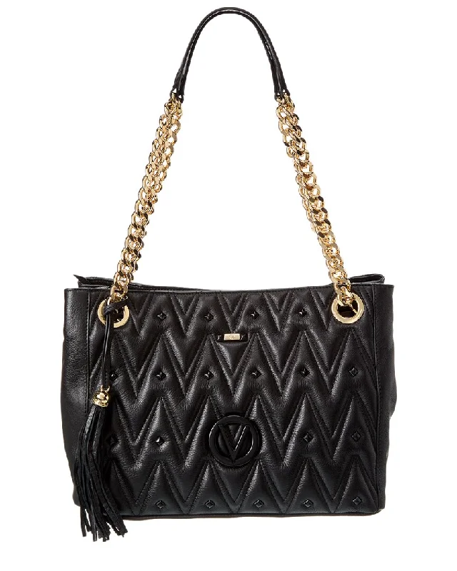 Valentino by Mario Valentino Luisa Diamond Leather Shoulder Bag