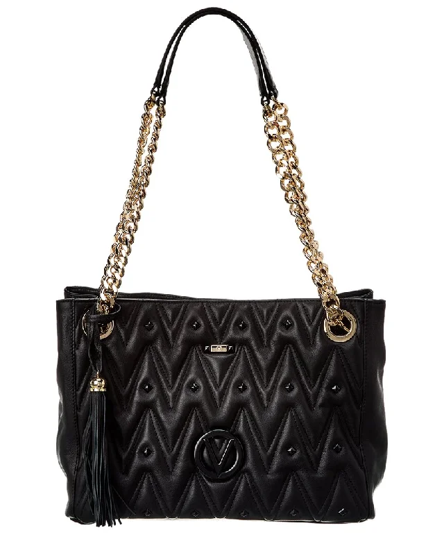 Valentino by Mario Valentino Luisa Diamond Leather Shoulder Bag