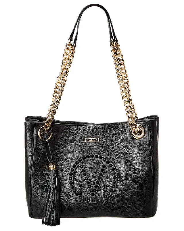 Valentino by Mario Valentino Luisa Rock Leather Shoulder Bag