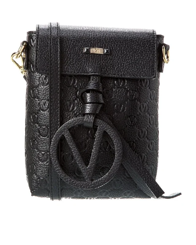 Valentino by Mario Valentino Salma Medallion Leather Crossbody