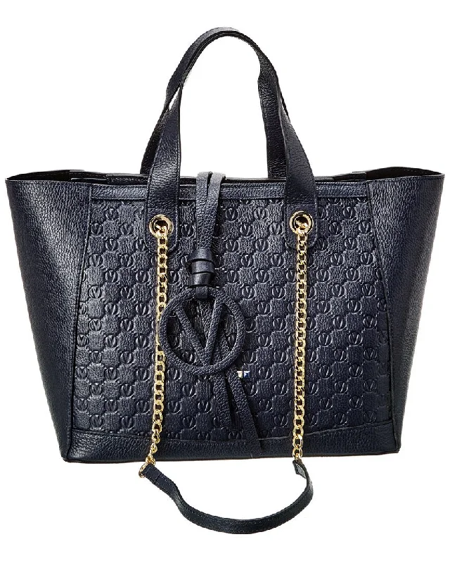 Valentino by Mario Valentino Sophie Medallion Leather Tote