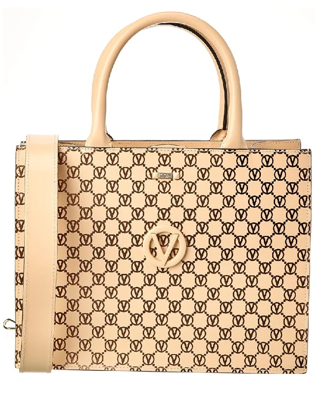 Valentino by Mario Valentino Victoria Monogram Leather Tote