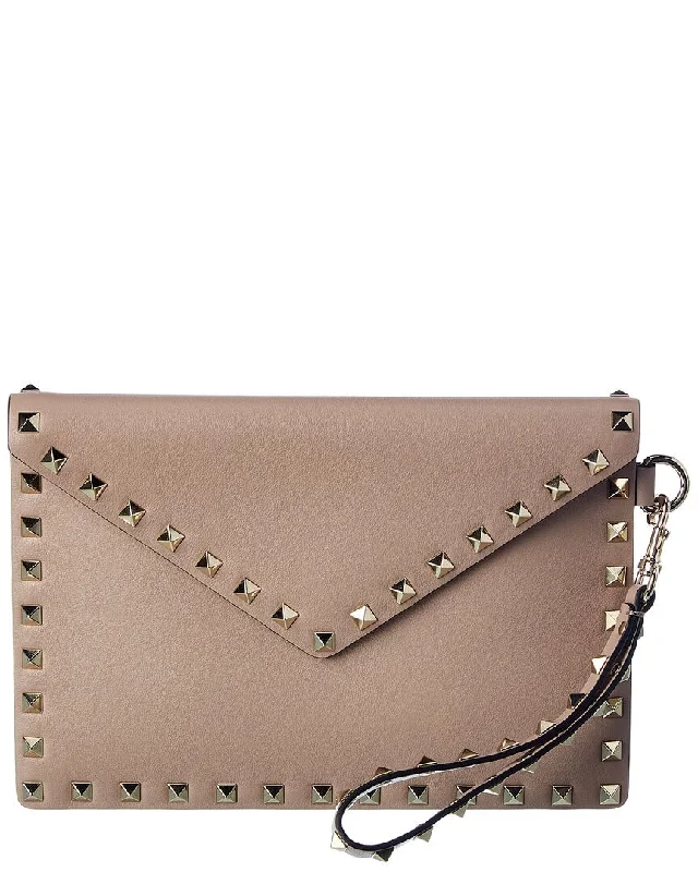 Valentino Rockstud Leather Pouch