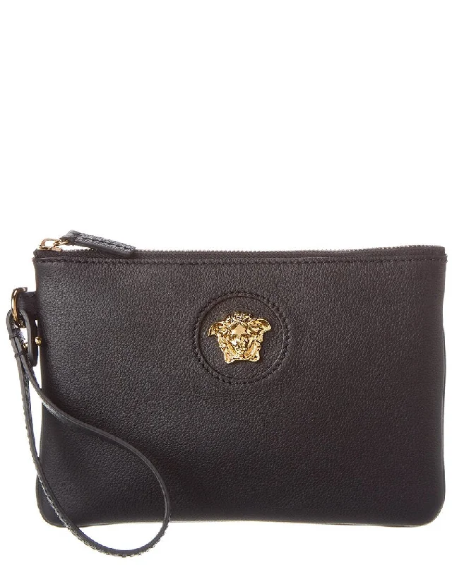 Versace Medusa Leather Clutch