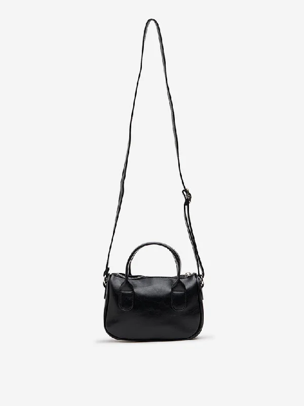 Westside Accessories Black Textured Mini Handbag