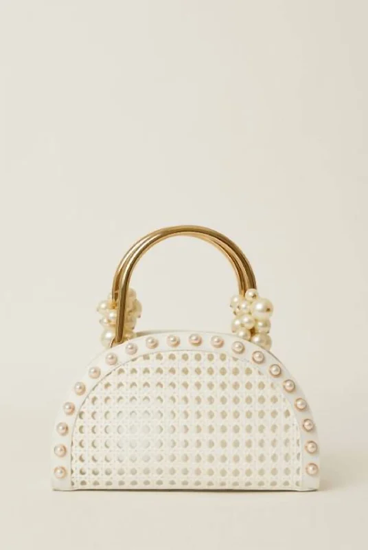 Women's Ellie Pearl Satchel In White